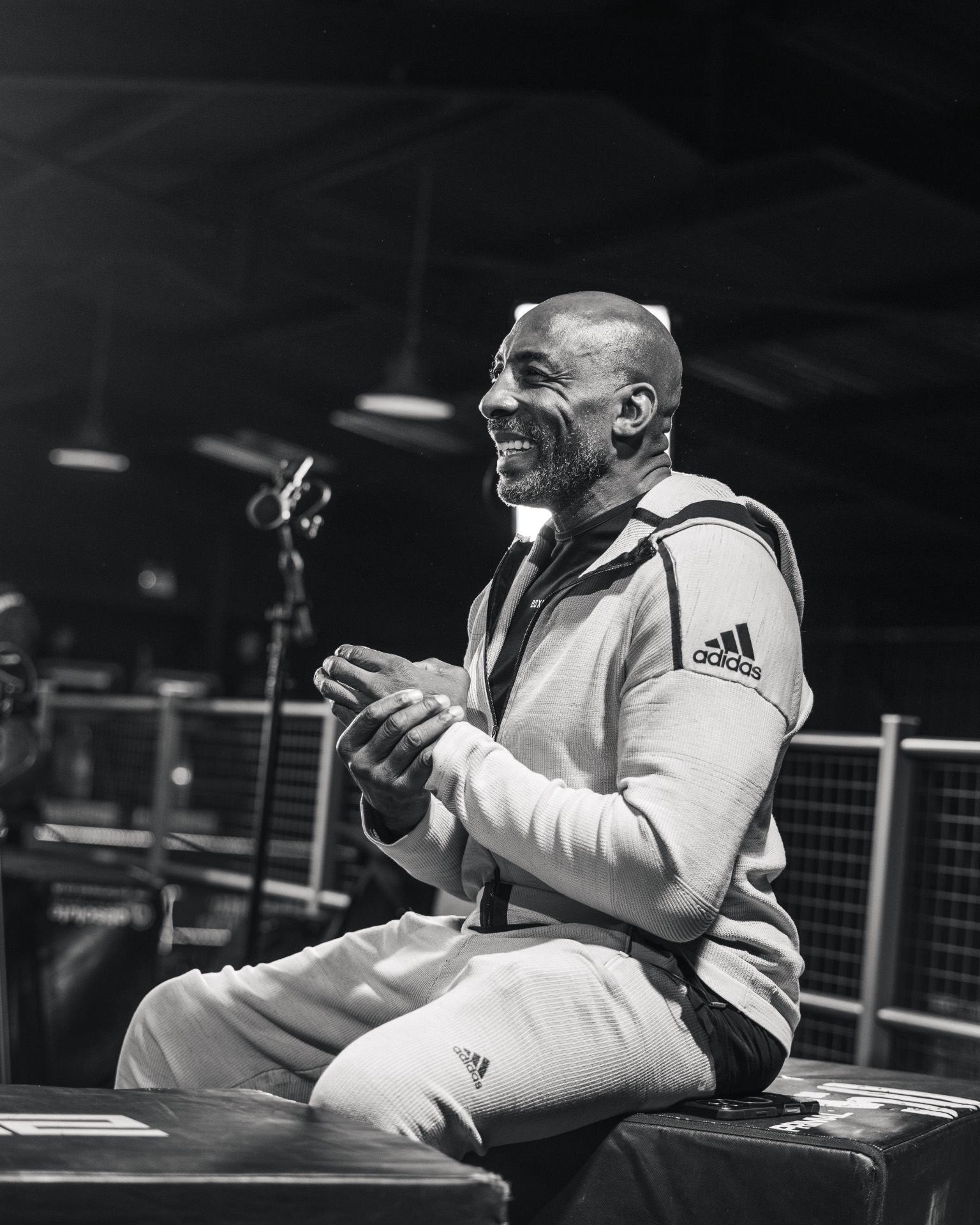 Johnny Nelson in the gym